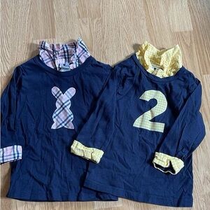Size 2t Brimmer Boys shirts Easter and “2”